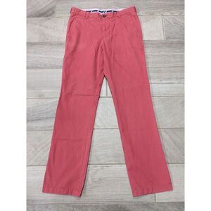 Southern Tide The Skipjack Chino Pants Men's Size 32x32  Red‎ Straight Leg